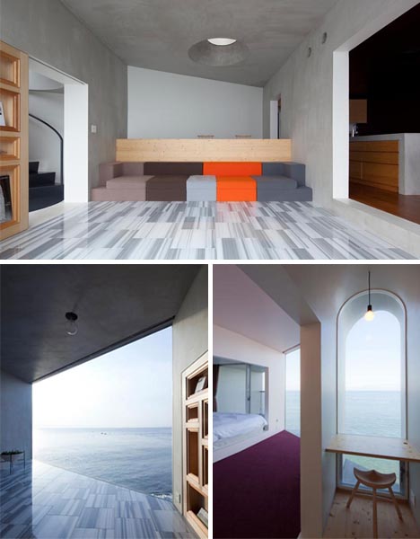 casa moderna frente al mar